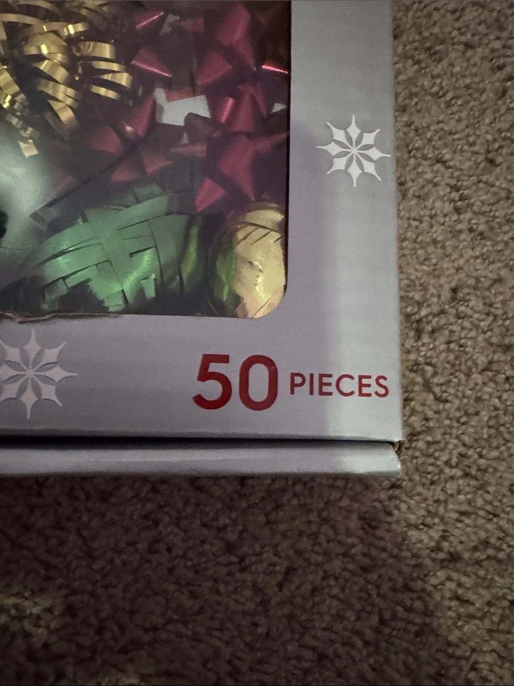 50-Piece Gift Wrap Kit - Green, Gold, Purple
